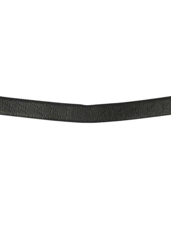 Gucci Interlocking Buckle Belt GG Black Leather main image 5